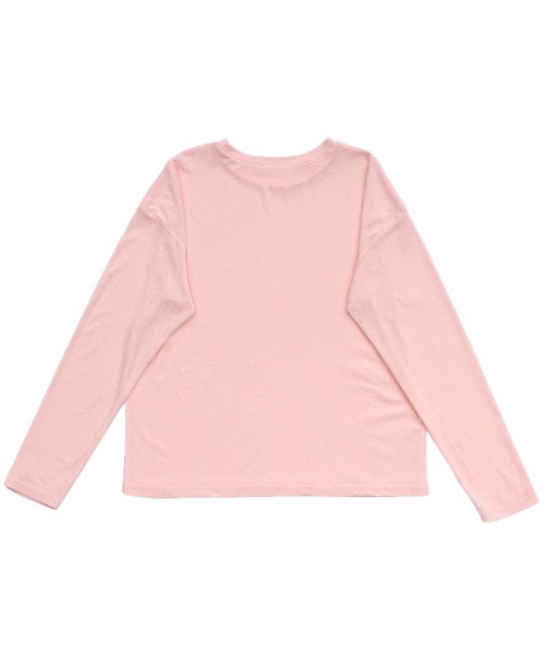 select MOCA(セレクトモカ)の「スラブシアークルーネックトップス(Tシャツ/カットソー・レディース・ピンク/サックスブルー/ブラック/オフホワイト/グレイッシュブルー/スミクロ/ライトイエロー・FREE/SMALL)」の12枚目の写真