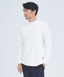 ABAHOUSE GRAY | 【ふわふわ・もちもち】裏シャギー モックネック 長袖Tシャツ(Tシャツ/カットソー)