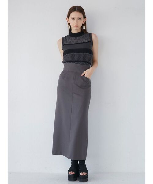 MURUA（ムルーア）の「クロシェミックスニット（ニット/セーター・レディース・グレー/ブルー/ブラック・FREE）」の10枚目の写真