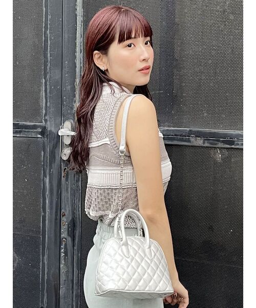 MURUA（ムルーア）の「クロシェミックスニット（ニット/セーター・レディース・グレー/ブルー/ブラック・FREE）」の16枚目の写真