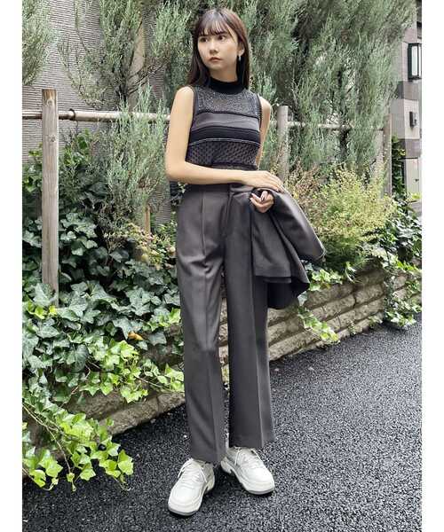 MURUA（ムルーア）の「クロシェミックスニット（ニット/セーター・レディース・グレー/ブルー/ブラック・FREE）」の20枚目の写真