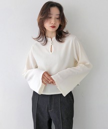 CLEIO | 【CLEIO】袖フレア涙開きブラウス/SLEEVE FLARE TEARDROP BLOUSE/980-11624(シャツ/ブラウス)