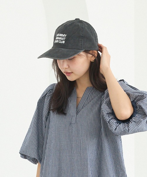 LAVEANGE（ラビアンジェ）の「ピグメントキャップ（キャップ・レディース・グリーン/ネイビー/ブラック/ベージュ/ボルドー・F）」の16枚目の写真