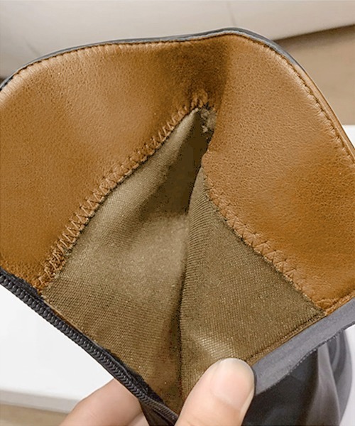 Miniministore（ミニミニストア）の「厚底ショートブーツ 太ヒール 韓国秋冬靴（ブーツ・レディース・ブラック/オフホワイト・24.0cm/23.5cm/23.0cm/22.5cm/24.5cm）」の16枚目の写真
