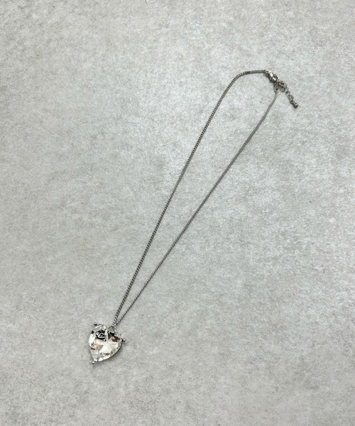 WHO'S WHO gallery（フーズフーギャラリー）の「【SLOPPY/スロッピー】クリアハートネックレス（ネックレス・レディース・クリア/ブルー・FREE）」の4枚目の写真