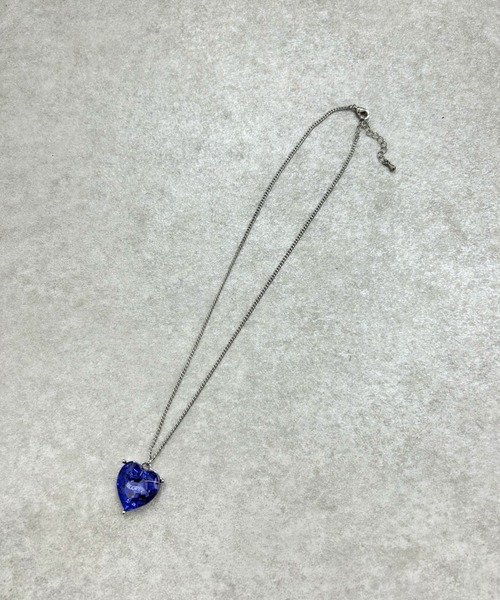 WHO'S WHO gallery（フーズフーギャラリー）の「【SLOPPY/スロッピー】クリアハートネックレス（ネックレス・レディース・クリア/ブルー・FREE）」の6枚目の写真