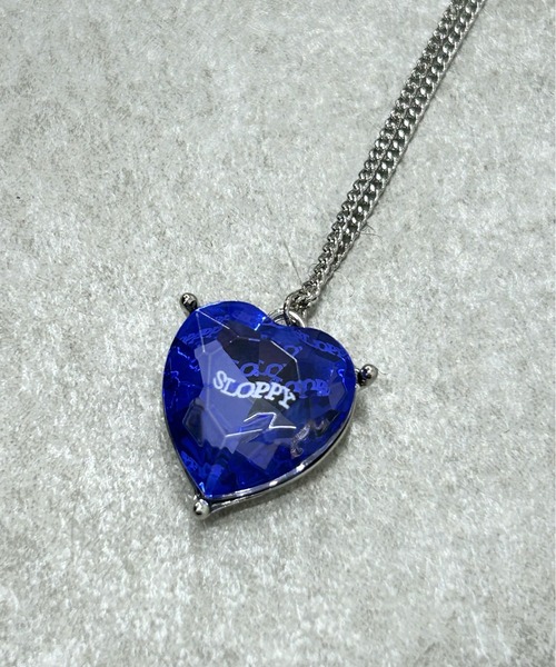 WHO'S WHO gallery（フーズフーギャラリー）の「【SLOPPY/スロッピー】クリアハートネックレス（ネックレス・レディース・クリア/ブルー・FREE）」の5枚目の写真