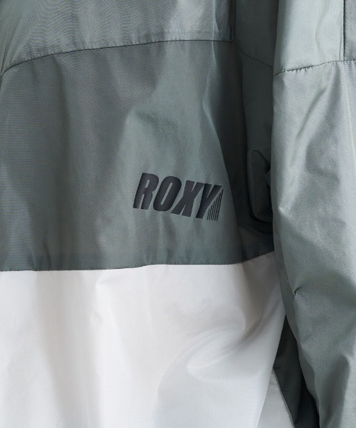 ROXY(ロキシー)の「STAY TRUE JACKET/ロキシー撥水カラーブロッキングリラックスサイズナイロンブルゾン(ナイロンジャケット・レディース・カーキ/ブラック・SMALL/LARGE/MEDIUM)」の6枚目の写真
