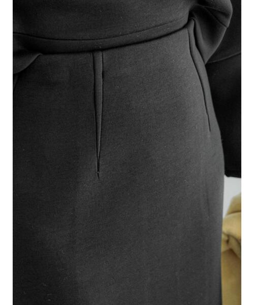 Te chichi（テチチ）の「ダンボールタイトロングスカート（セットアップ可）（スカート・レディース・ブラック/ベージュ・F）」の11枚目の写真