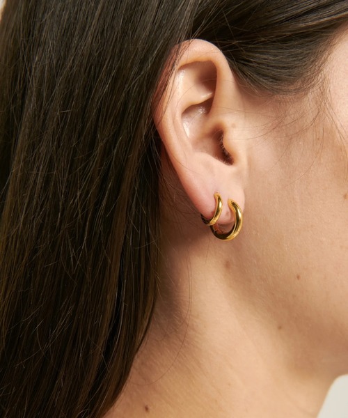 BRIE LEON（ブリーレオン）の「【BRIE LEON/ブリーレオン】フープピアス　ゴールド　シルバー（ピアス（両耳用）・レディース・ゴールド/シルバー・FREE）」の10枚目の写真