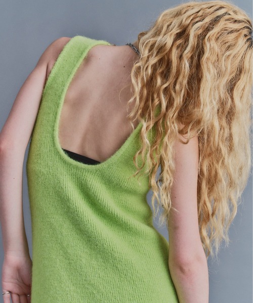 led.tokyo（レッドトウキョウ）の「【led.tokyo】2WAY KNIT SLIT OP（ワンピース・レディース・カーキ/グリーン・FREE）」の20枚目の写真