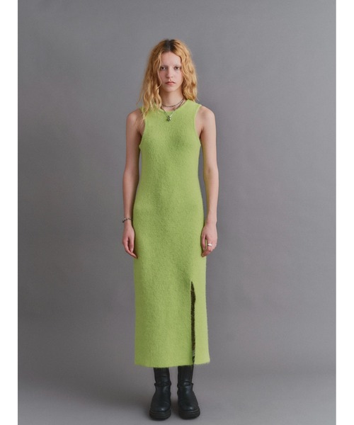 led.tokyo（レッドトウキョウ）の「【led.tokyo】2WAY KNIT SLIT OP（ワンピース・レディース・カーキ/グリーン・FREE）」の14枚目の写真