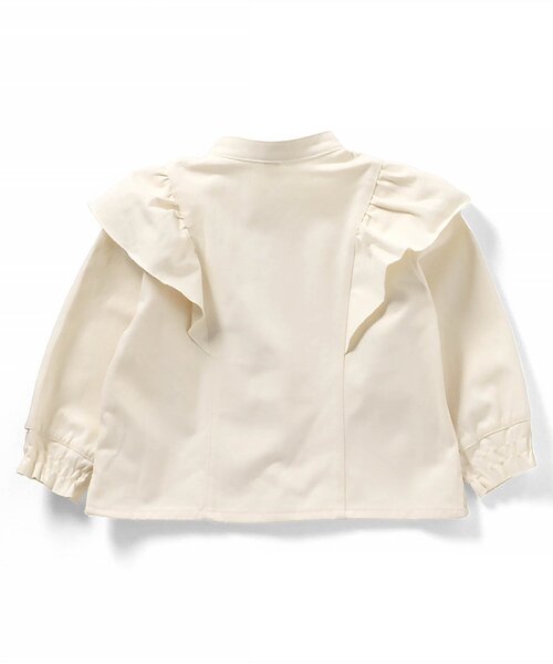 apres les cours（アプレレクール）の「フリルデニムシャツジャケット（シャツ/ブラウス・キッズ・キナリ/インディゴブルー・110/90/80/100/120/140/130）」の9枚目の写真