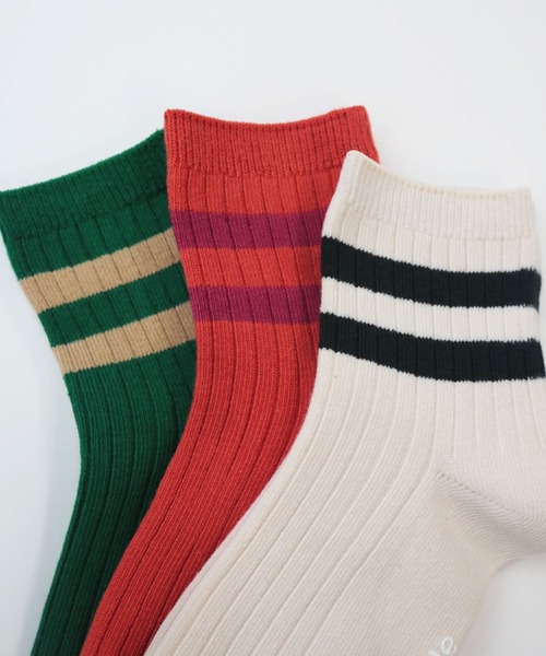 stample(スタンプル)の「ライン リブショートソックス 【3足セット】(ソックス/靴下・キッズ・A/B・M/L/LL)」の9枚目の写真