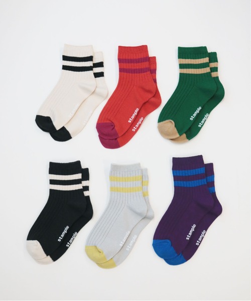 stample(スタンプル)の「ライン リブショートソックス 【3足セット】(ソックス/靴下・キッズ・A/B・M/L/LL)」の14枚目の写真