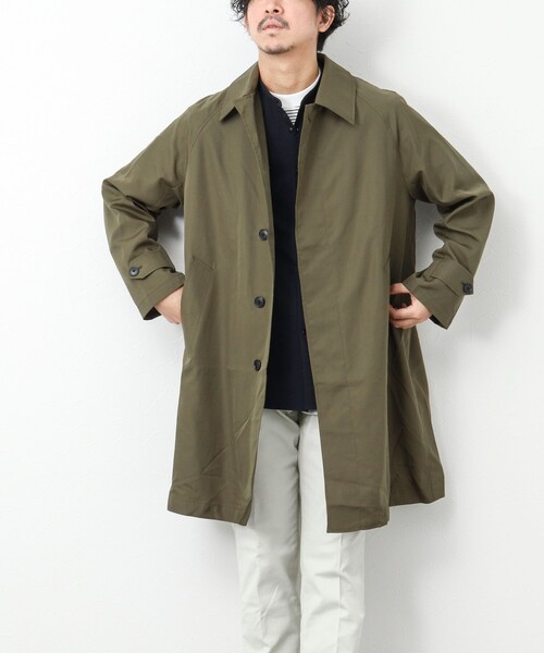 TAION（タイオン）の「【TAION/タイオン】《限定展開 / ビジカジ対応》別注NON DOWN BAL COLLAR COAT  ステンカラー バルカラーコート（ステンカラーコート・メンズ・ブラック/オリーブ/ネイビー・L/S/M）」の9枚目の写真
