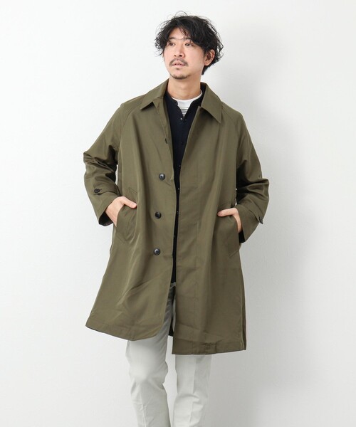 TAION（タイオン）の「【TAION/タイオン】《限定展開 / ビジカジ対応》別注NON DOWN BAL COLLAR COAT  ステンカラー バルカラーコート（ステンカラーコート・メンズ・ブラック/オリーブ/ネイビー・L/S/M）」の10枚目の写真