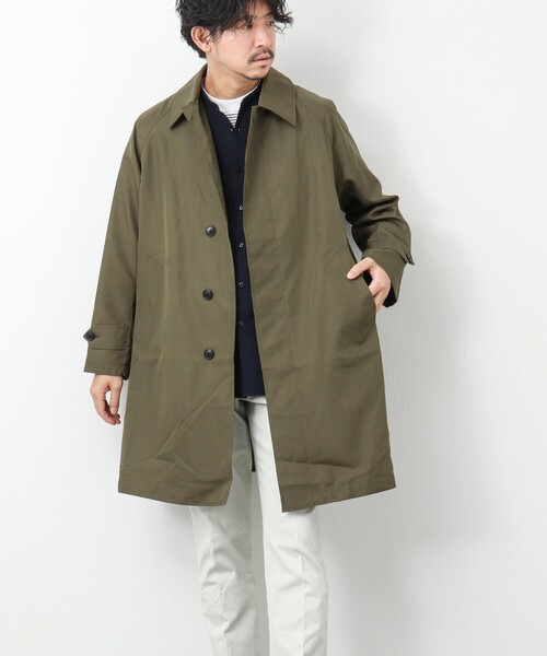 TAION（タイオン）の「【TAION/タイオン】《限定展開 / ビジカジ対応》別注NON DOWN BAL COLLAR COAT  ステンカラー バルカラーコート（ステンカラーコート・メンズ・ブラック/オリーブ/ネイビー・L/S/M）」の11枚目の写真