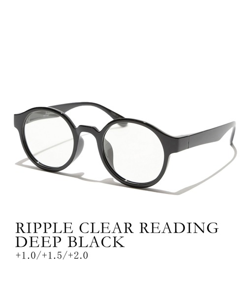 Jugaad14（ジュガードフォーティーン）の「【jugaad14】RIPPLE CLEAR READING　老眼鏡/リーディンググラス（メガネ・レディース・グレー/ダークブラウン系/ブラウン系/ブラック/ブラウン系1/ブラック系1・度数+2.0/度数+1.5/度数+1.0）」の2枚目の写真