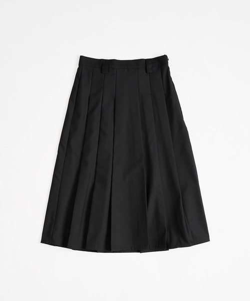 MUHET（ミュエータ）の「classic midi pleated skirt / クラシックミディプリーツスカート（スカート・レディース・マスタード/グレー/グリーン/インディゴブルー/チャコールグレー/ブラック・MEDIUM/SMALL）」の20枚目の写真