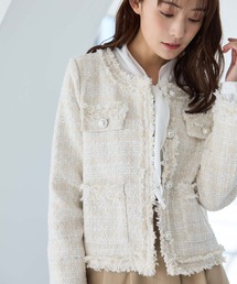 fifth | 【SAORIセレクト】フリンジツイードジャケット(テーラードジャケット)