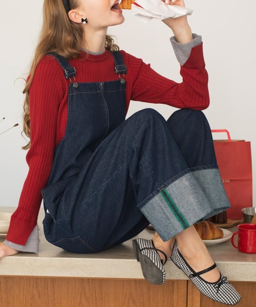 デニムリメイク☆手染め布✨️パープル✕ベージュ デニムリメイク☆手