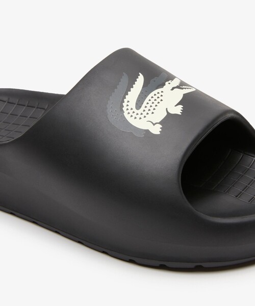 LACOSTE（ラコステ）の「ウィメンズ SERVE SLIDE 2.0 123 1 CFA（サンダル・レディース・ブラック×ホワイト/グリーン・22.5cm/23.5cm/24.0cm/25.0cm）」の7枚目の写真