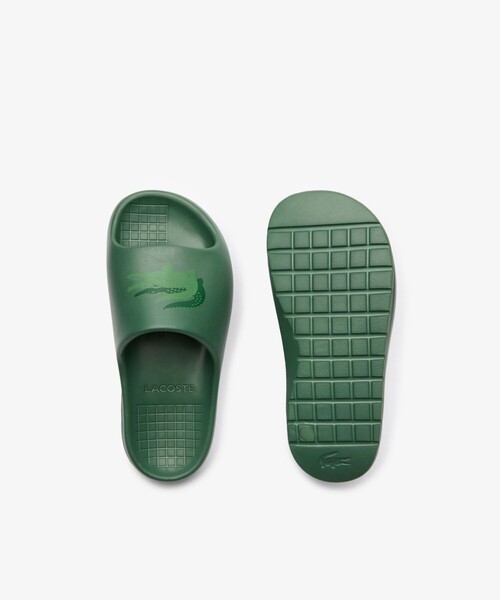 LACOSTE（ラコステ）の「ウィメンズ SERVE SLIDE 2.0 123 1 CFA（サンダル・レディース・ブラック×ホワイト/グリーン・22.5cm/23.5cm/24.0cm/25.0cm）」の9枚目の写真