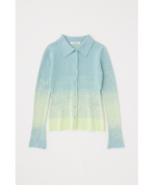 MOUSSY(マウジー)の「KNIT SHIRT カーディガン(カーディガン/ボレロ・レディース・ライトグリーン/ネイビー/アイボリー・FREE)」の5枚目の写真