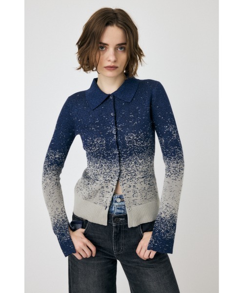 MOUSSY(マウジー)の「KNIT SHIRT カーディガン(カーディガン/ボレロ・レディース・ライトグリーン/ネイビー/アイボリー・FREE)」の9枚目の写真