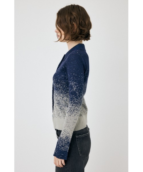 MOUSSY(マウジー)の「KNIT SHIRT カーディガン(カーディガン/ボレロ・レディース・ライトグリーン/ネイビー/アイボリー・FREE)」の11枚目の写真