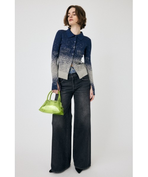 MOUSSY(マウジー)の「KNIT SHIRT カーディガン(カーディガン/ボレロ・レディース・ライトグリーン/ネイビー/アイボリー・FREE)」の16枚目の写真