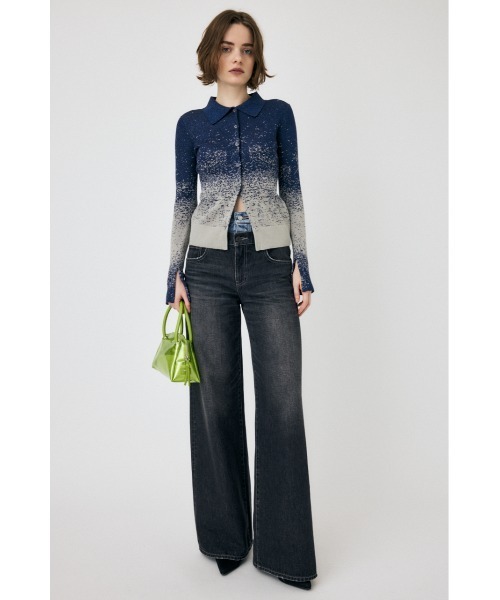 MOUSSY(マウジー)の「KNIT SHIRT カーディガン(カーディガン/ボレロ・レディース・ライトグリーン/ネイビー/アイボリー・FREE)」の17枚目の写真