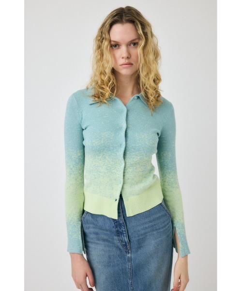 MOUSSY(マウジー)の「KNIT SHIRT カーディガン(カーディガン/ボレロ・レディース・ライトグリーン/ネイビー/アイボリー・FREE)」の20枚目の写真