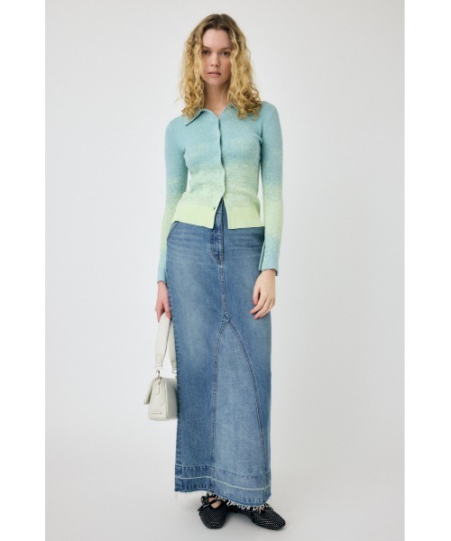 MOUSSY(マウジー)の「KNIT SHIRT カーディガン(カーディガン/ボレロ・レディース・ライトグリーン/ネイビー/アイボリー・FREE)」の21枚目の写真