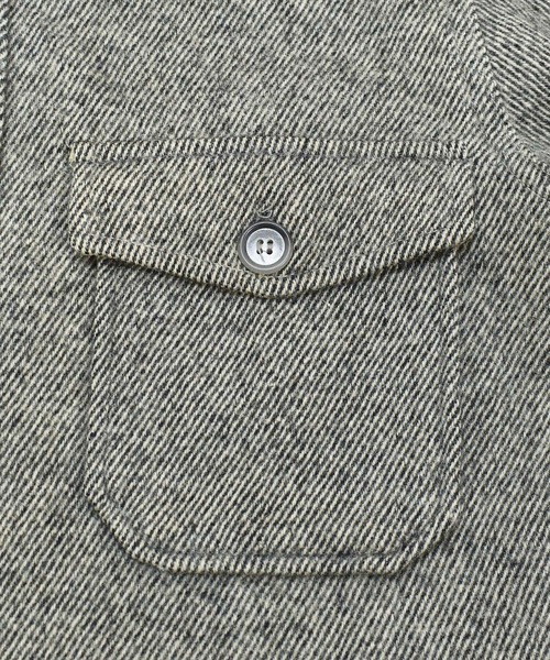 WOOLRICH（ウールリッチ）の「【ヴィンテージ古着】70's WOOLRICH/ウールリッチ レギュラーカラー ウールシャツ（シャツ/ブラウス・メンズ・グレー・LARGE）」の8枚目の写真