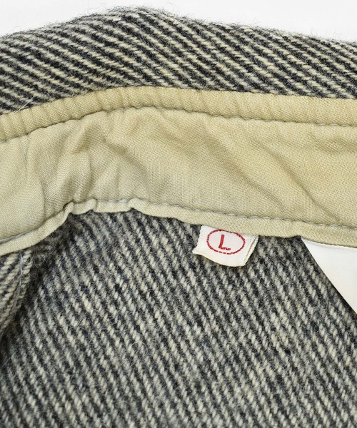 WOOLRICH（ウールリッチ）の「【ヴィンテージ古着】70's WOOLRICH/ウールリッチ レギュラーカラー ウールシャツ（シャツ/ブラウス・メンズ・グレー・LARGE）」の6枚目の写真