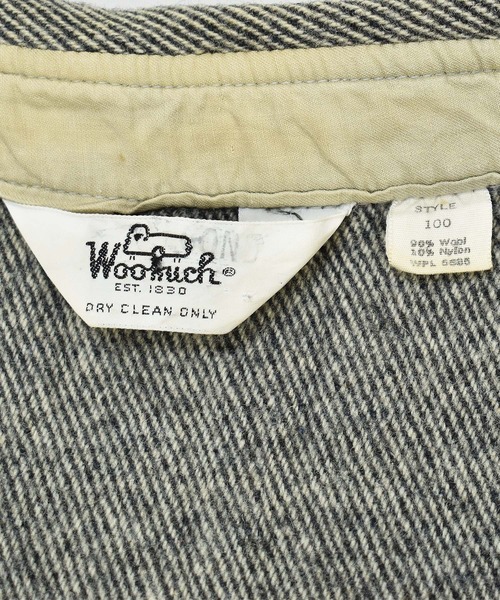 WOOLRICH（ウールリッチ）の「【ヴィンテージ古着】70's WOOLRICH/ウールリッチ レギュラーカラー ウールシャツ（シャツ/ブラウス・メンズ・グレー・LARGE）」の5枚目の写真