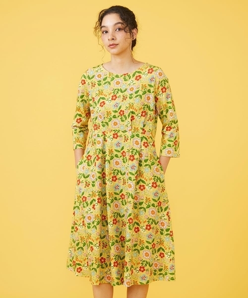 Jocomomola（ホコモモラ）の「Jardin プリントワンピース（ワンピース