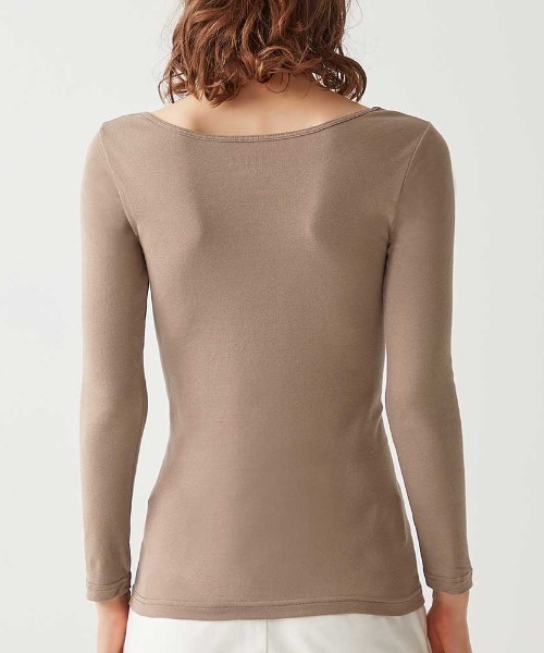 Tuche（トゥシェ）の「Tuche/トゥシェ 着るコスメ 8分袖インナー 2枚組（インナーウェア/肌着・レディース・ライトベージュ/ブラウン/ブラック/オフホワイト・MEDIUM/LARGE）」の8枚目の写真