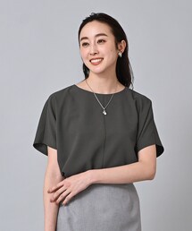 ◆【大人気セットアップ!!/サラリとした素材感】リラックスシルエット ストレッチブラウス