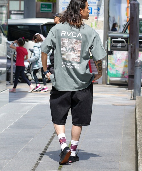 RVCA(ルーカ)の「RVCA メンズ THRASHED BOX RVCA TEE Tシャツ 【2024年春夏モデル】/ルーカ半袖バックプリントTシャツ(Tシャツ/カットソー・メンズ・ブラック/ブラック系その他/ホワイト/グリーン系その他・X-LARGE/LARGE/MEDIUM/SMALL)」の15枚目の写真