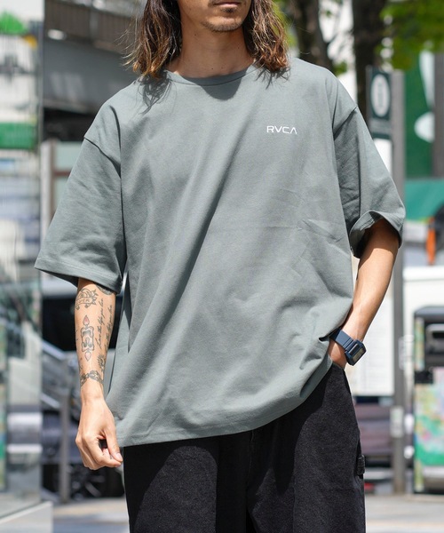 RVCA(ルーカ)の「RVCA メンズ THRASHED BOX RVCA TEE Tシャツ 【2024年春夏モデル】/ルーカ半袖バックプリントTシャツ(Tシャツ/カットソー・メンズ・ブラック/ブラック系その他/ホワイト/グリーン系その他・X-LARGE/LARGE/MEDIUM/SMALL)」の20枚目の写真
