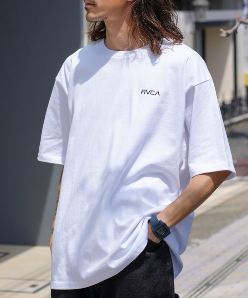 RVCA(ルーカ)の「RVCA メンズ THRASHED BOX RVCA TEE Tシャツ 【2024年春夏モデル】/ルーカ半袖バックプリントTシャツ(Tシャツ/カットソー・メンズ・ブラック/ブラック系その他/ホワイト/グリーン系その他・X-LARGE/LARGE/MEDIUM/SMALL)」の12枚目の写真