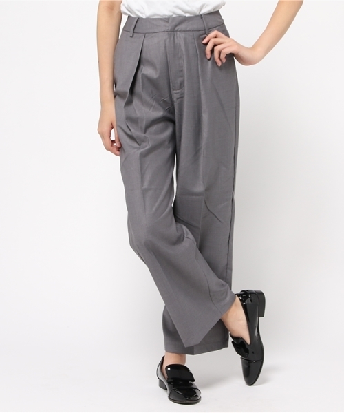 PANTS...(パンツ)の「【Ciaopanic】 T/RワイドタックPTS(その他パンツ・レディース・キャメル/グレー/ネイビー/ブラック・FREE)」の3枚目の写真