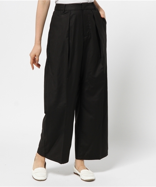 PANTS...(パンツ)の「【Ciaopanic】 T/RワイドタックPTS(その他パンツ・レディース・キャメル/グレー/ネイビー/ブラック・FREE)」の2枚目の写真