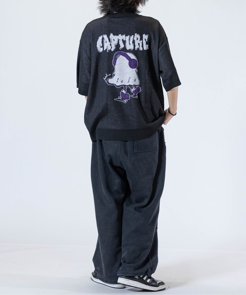 JOHN'S CLOSET（ジョンズクローゼット）の「【13】アソートデザイン グラフィックジャガード 半袖ニット（ニット/セーター・メンズ・ブルー/ブラック系その他/ブラック/ホワイト/ホワイト系その他/ブラック系その他2/ホワイト系その他2/ネイビー・MEDIUM/LARGE）」の16枚目の写真