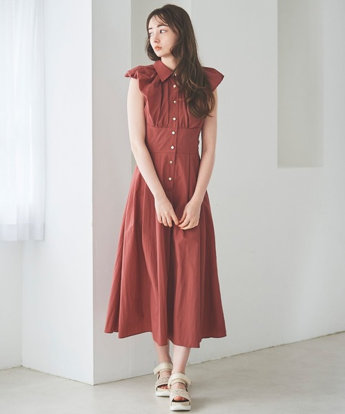 セール】ゴールド釦シャツワンピース（ワンピース）｜31 Sons de