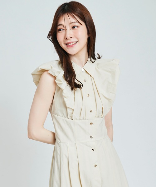 セール】ゴールド釦シャツワンピース(ワンピース)|31 Sons de セール】ゴールド釦シャツワンピース(ワンピース)|31 Sons de