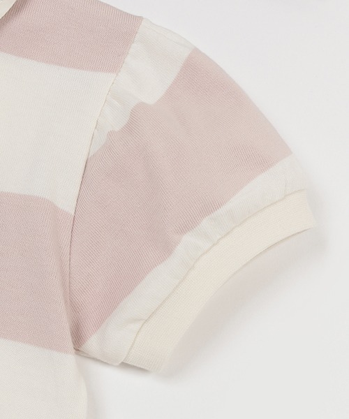 petit main（プティマイン）の「【リンク】ポロワンピース(キッズ)（セットアップ・キッズ・ライトピンク/ネイビー/ベージュ・130cm/120cm/110cm/100cm/90cm/80ｃｍ）」の9枚目の写真